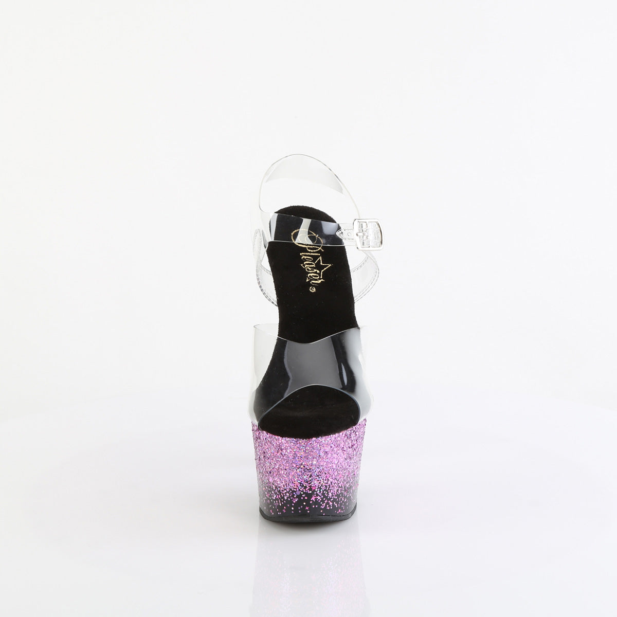 Pleaser   ADORE-708SS CLR / BLK-PURLE MULTITH