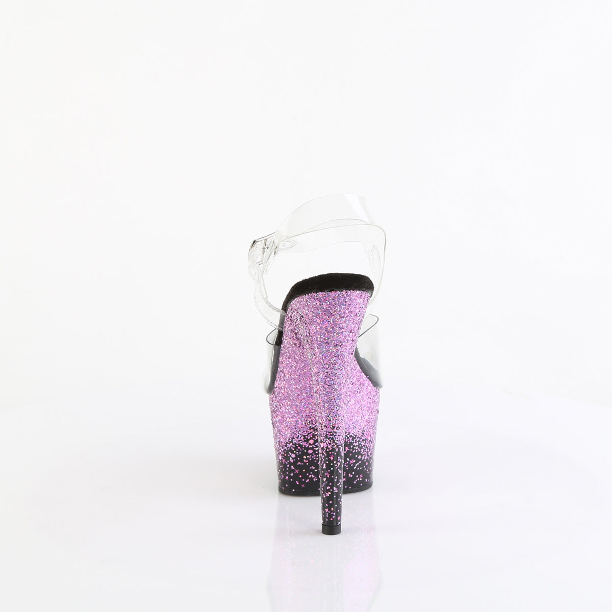 Pleaser   ADORE-708SS CLR / BLK-PURLE MULTITH