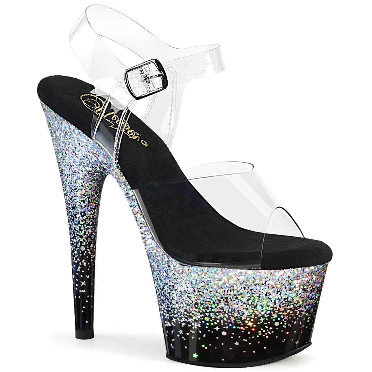 Pleaser   ADORE-708SS CLR / BLK-SLV Multitter