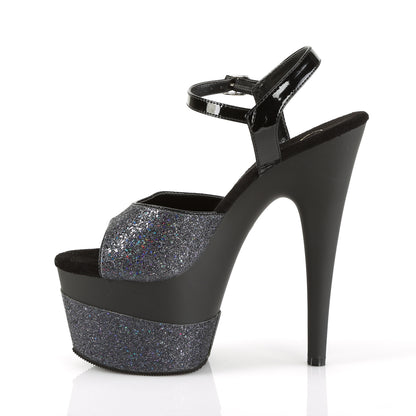 Pleaser Sandales pour femmes ADORE-709-2G BLK Multi Glitter / BLK MULTI GLITTER