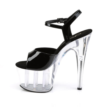 Pleaser Sandales pour femmes ADORE-709 BLK PAT / CLR