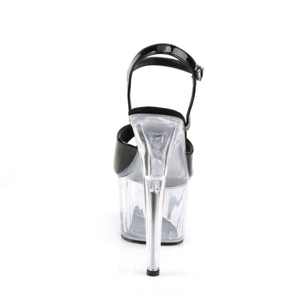 Pleaser Sandales pour femmes ADORE-709 BLK PAT / CLR