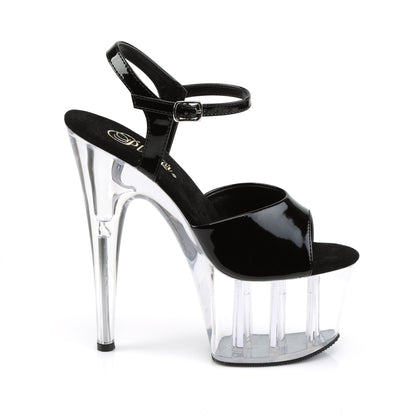 Pleaser Sandales pour femmes ADORE-709 BLK PAT / CLR