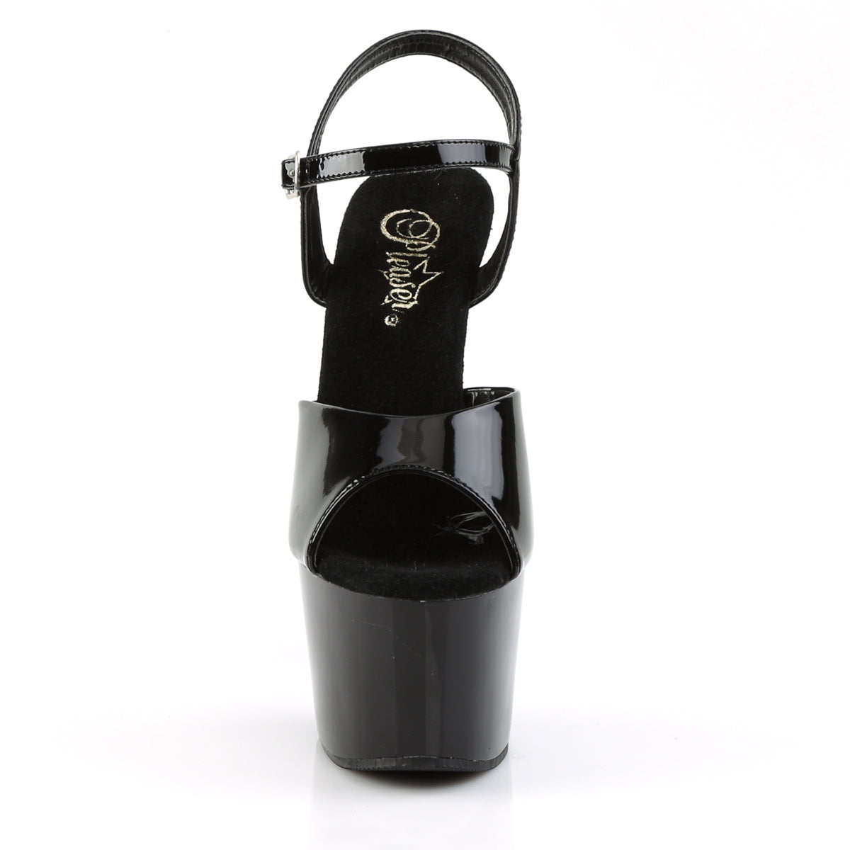 Pleaser Sandales pour femmes ADORE-709 blk pat / blk