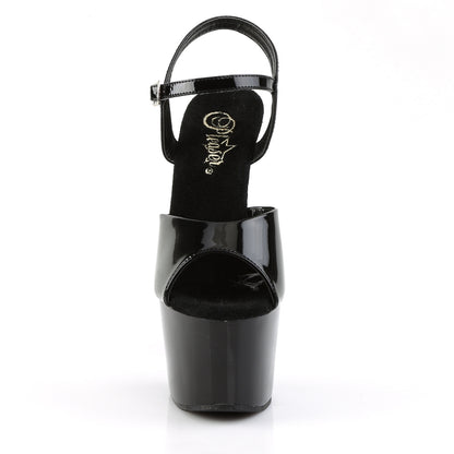 Pleaser Sandales pour femmes ADORE-709 blk pat / blk