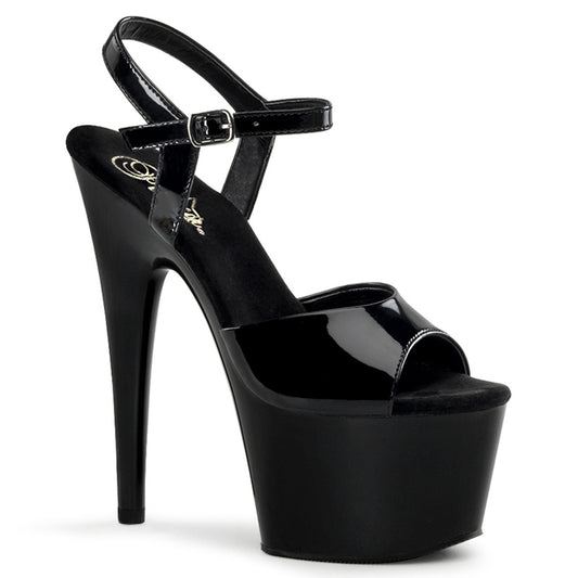 Pleaser Sandales pour femmes ADORE-709 blk pat / blk