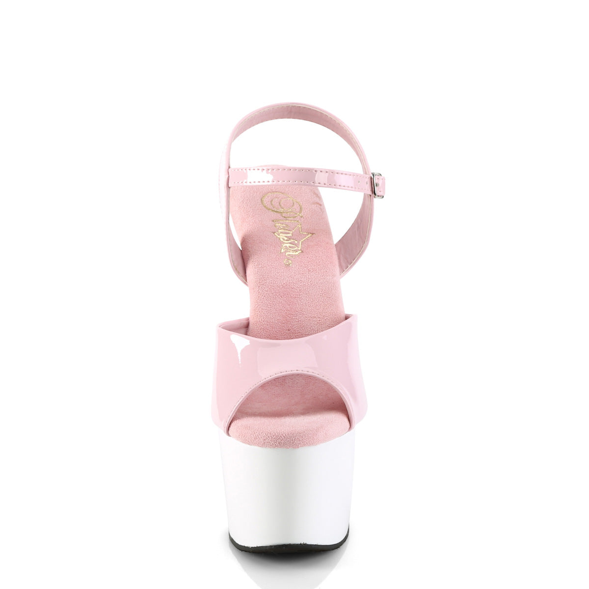 Pleaser  Des sandales ADORE-709 B. Pat / wht rose