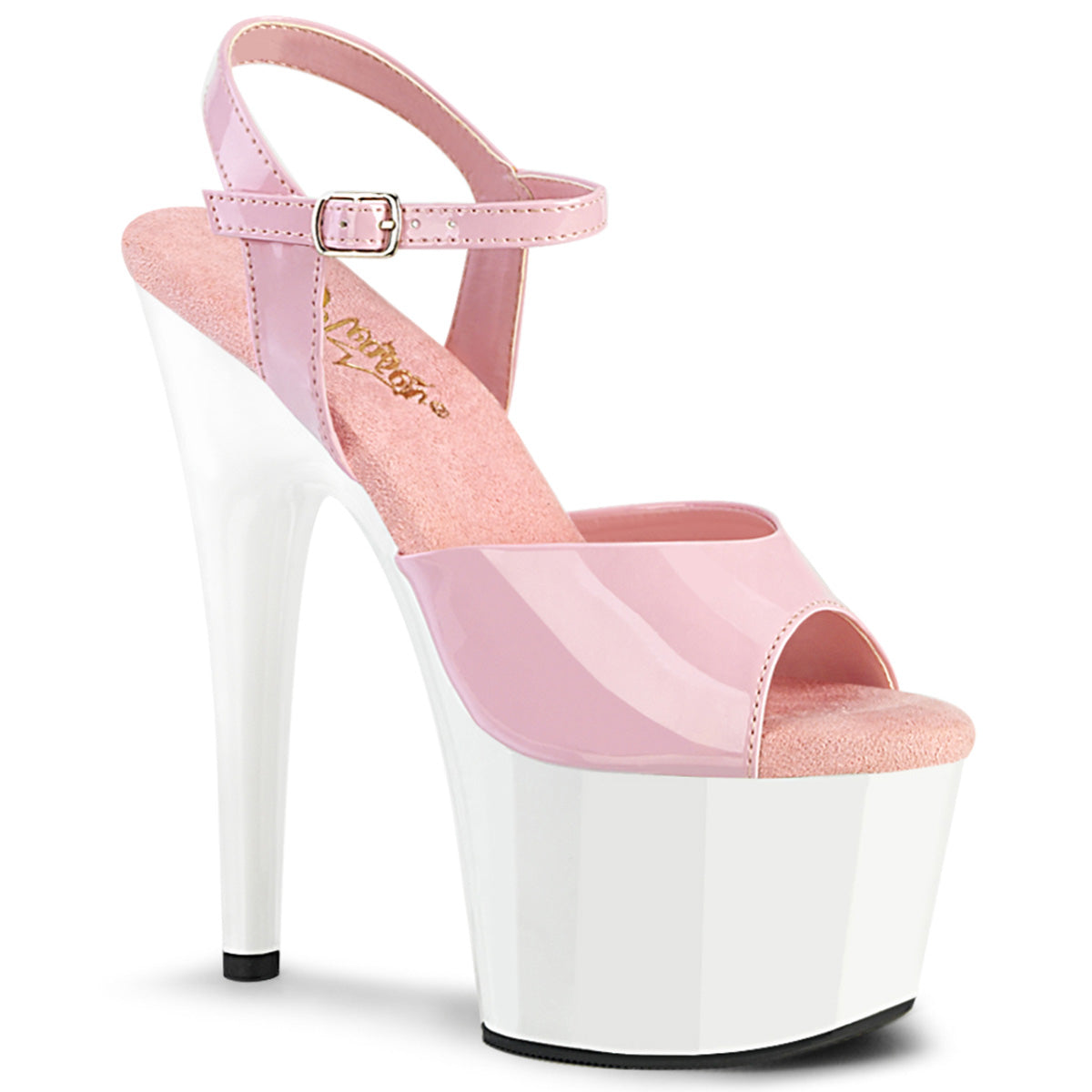 Pleaser  Des sandales ADORE-709 B. Pat / wht rose