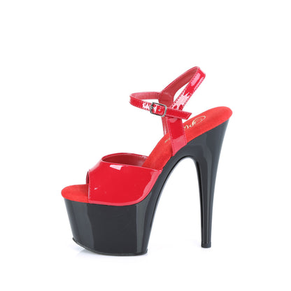 Pleaser  Des sandales ADORE-709 Pat / Blk rouge