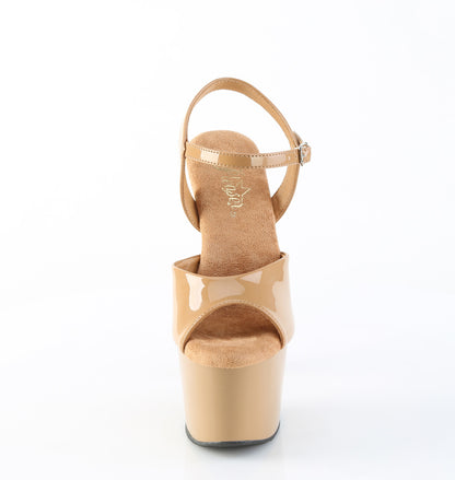 Pleaser Women's Platform Shoes ADORE-709 Toffee Pat/Toffee