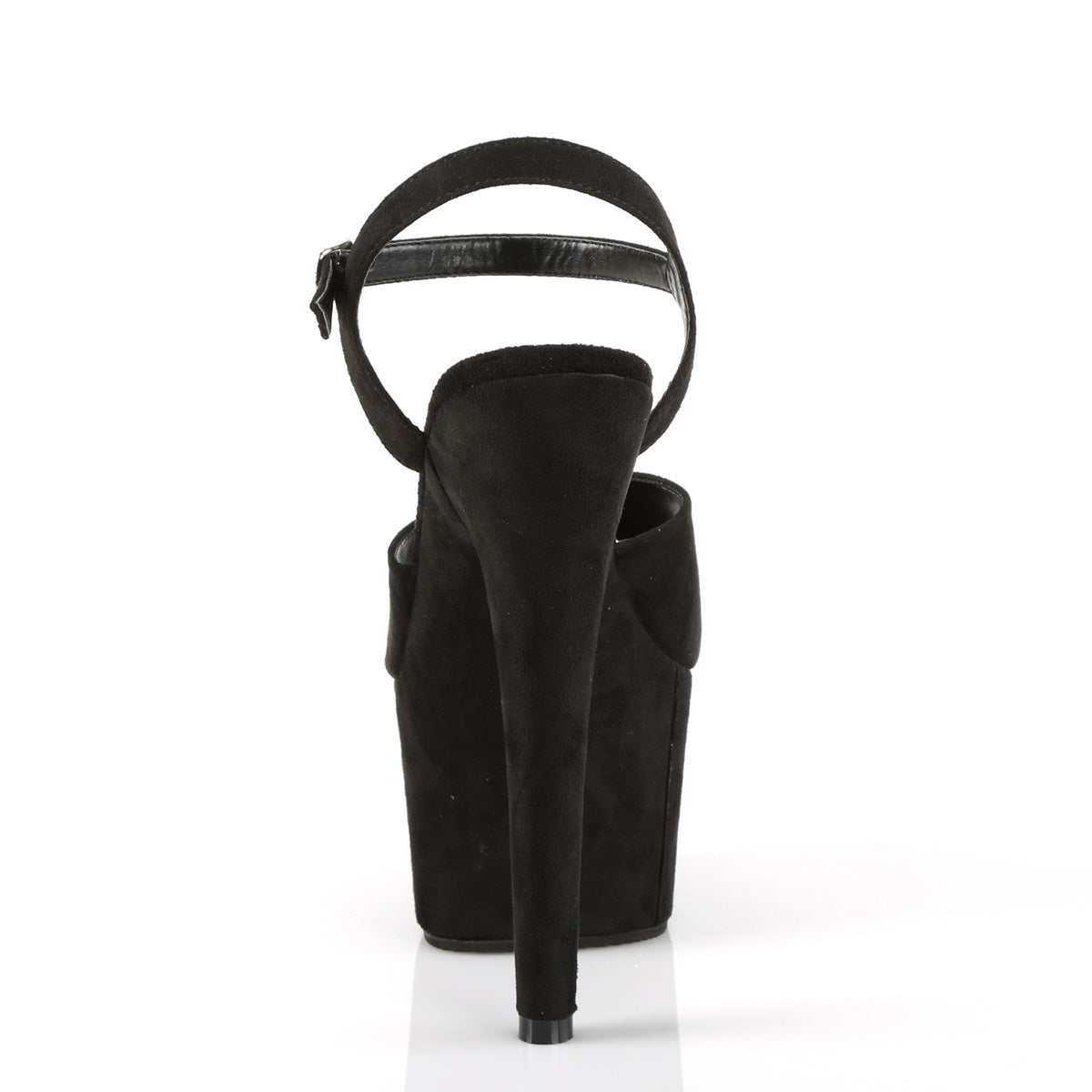 Pleaser Sandales pour femmes ADORE-709FS BLK FAUX SUDE / BLK FAUX SUEDE