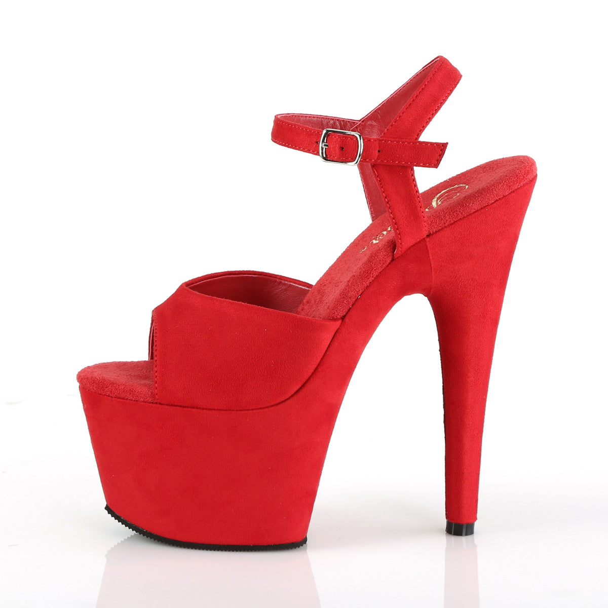 Pleaser Sandales pour femmes ADORE-709FS rouge en faux daim / daim rouge rouge