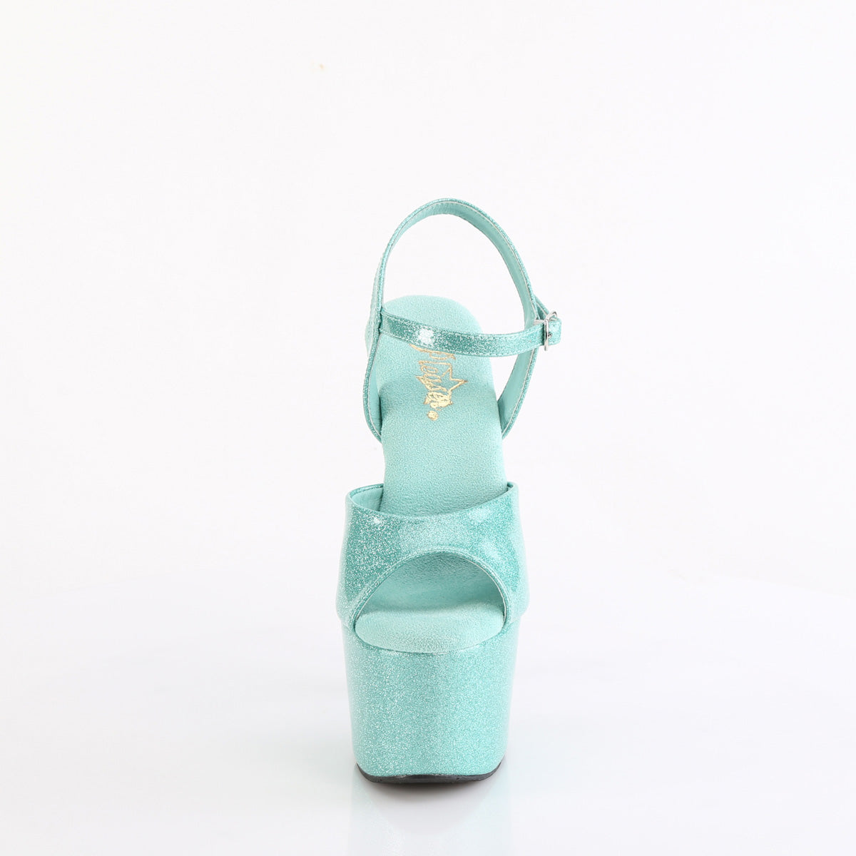 Pleaser   ADORE-709gp aqua paillette pat / m