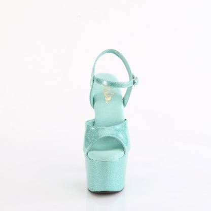 Pleaser   ADORE-709gp aqua paillette pat / m