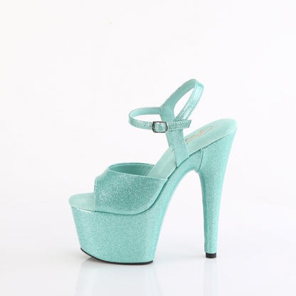 Pleaser   ADORE-709gp aqua paillette pat / m