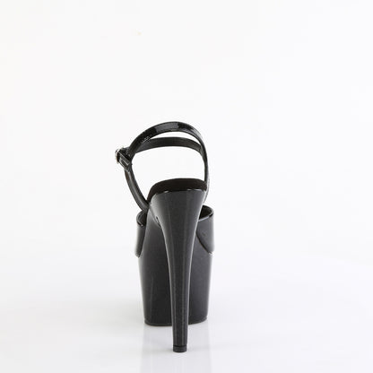 Pleaser   ADORE-709gp blk paillette pat / m