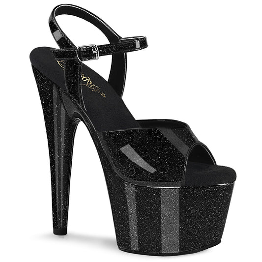 Pleaser   ADORE-709gp blk paillette pat / m