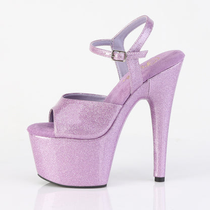 Pleaser Women's Platform Shoes ADORE-709GP Lilac Glitter Pat/M