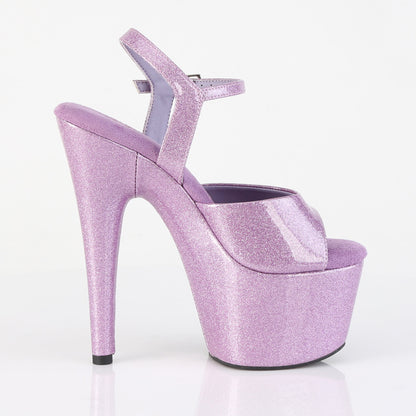 Pleaser Women's Platform Shoes ADORE-709GP Lilac Glitter Pat/M