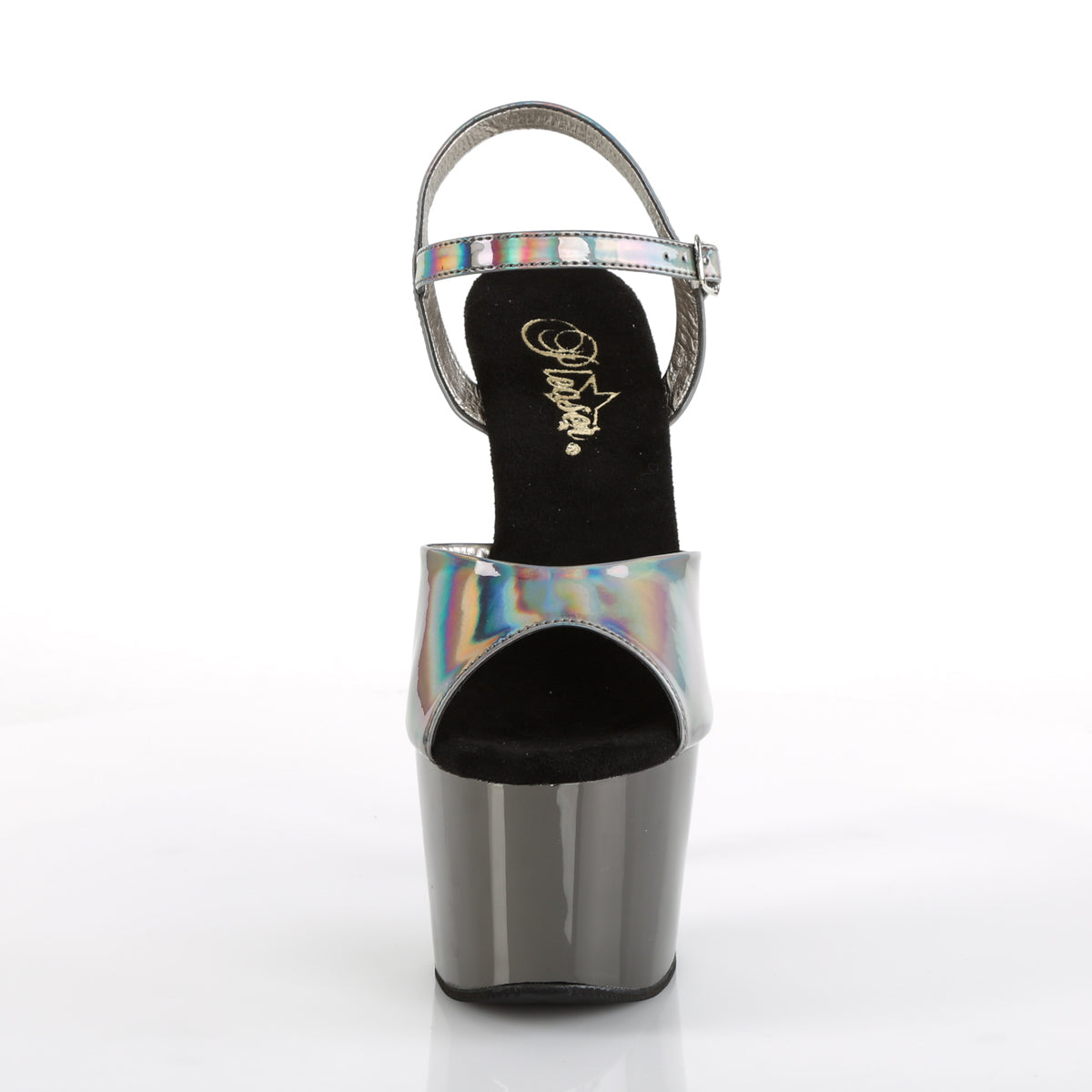 Pleaser Sandales pour femmes ADORE-709HGCH Hologramme d'étain / en étain chrome
