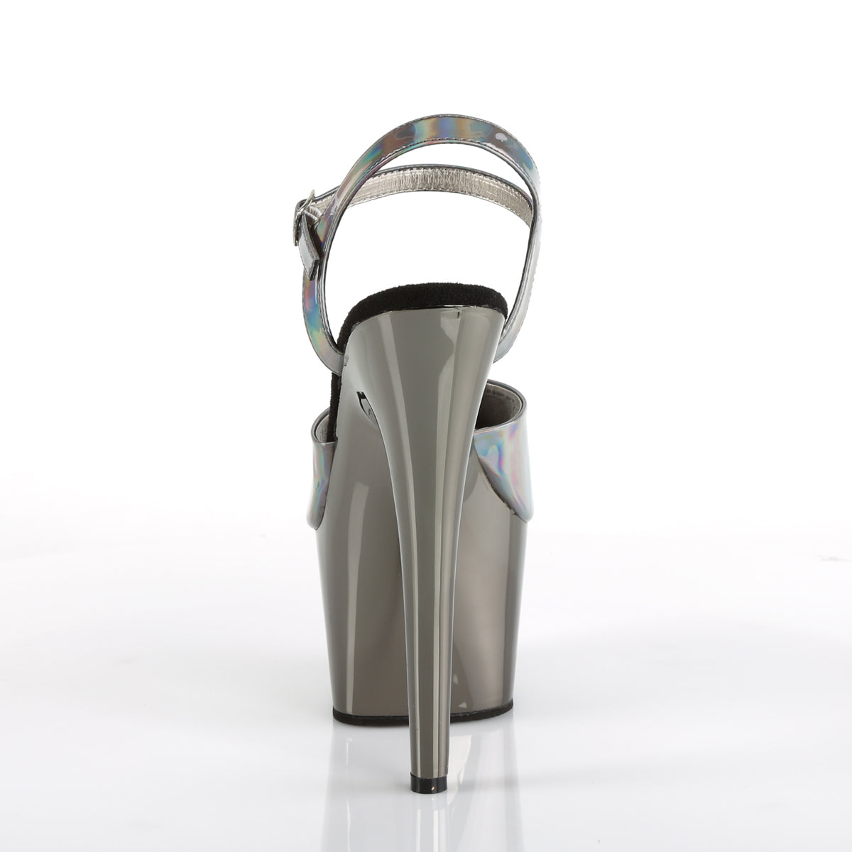 Pleaser Sandales pour femmes ADORE-709HGCH Hologramme d'étain / en étain chrome