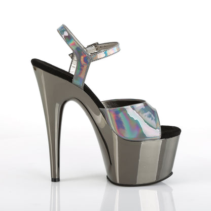 Pleaser Sandales pour femmes ADORE-709HGCH Hologramme d'étain / en étain chrome