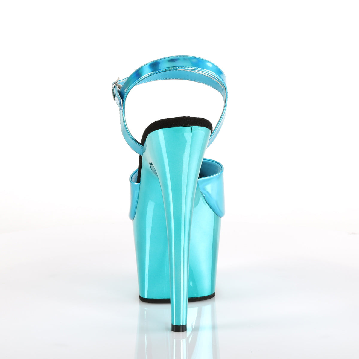 Pleaser Sandales pour femmes ADORE-709hgch hologramme turquoise / chrome turquoise