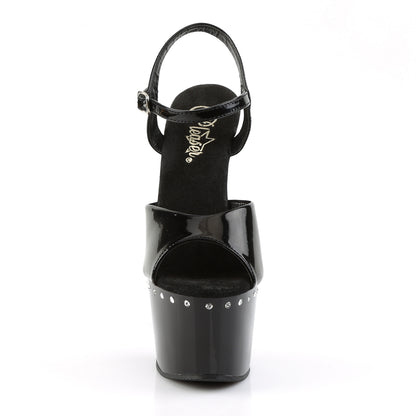 Pleaser Sandales pour femmes ADORE-709LS blk / blk
