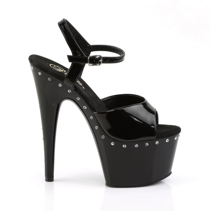 Pleaser Sandales pour femmes ADORE-709LS blk / blk