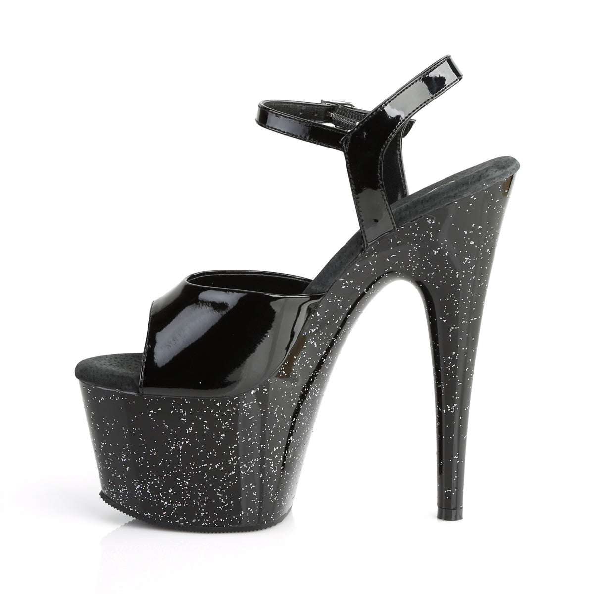 Pleaser Women's Platform Shoes ADORE-709MG Blk Pat/Blk