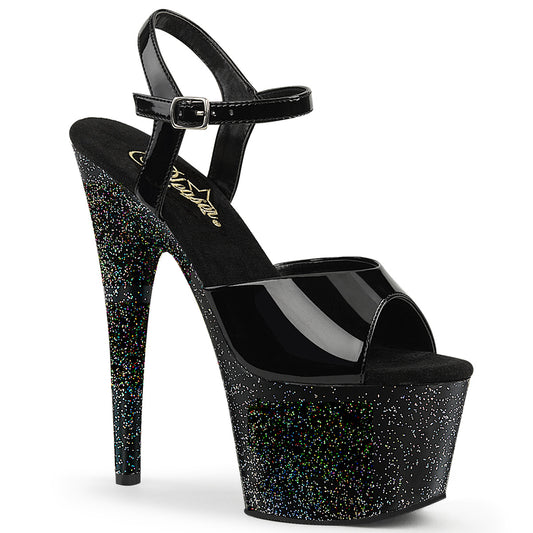 Pleaser Sandales pour femmes ADORE-709mg blk pat / blk
