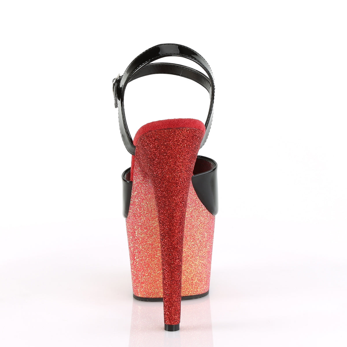 Pleaser Sandales pour femmes ADORE-709ombre blk / rose or-rouge ombre