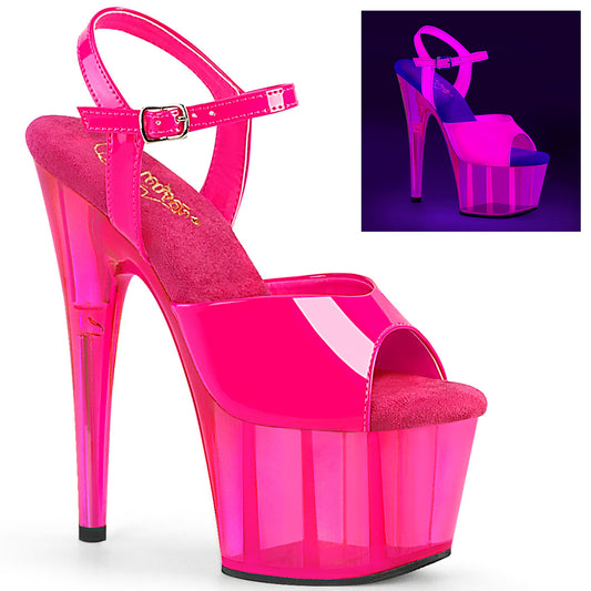Pleaser   ADORE-709UVT Neon H. Pink Pat/H. Pink Tinted