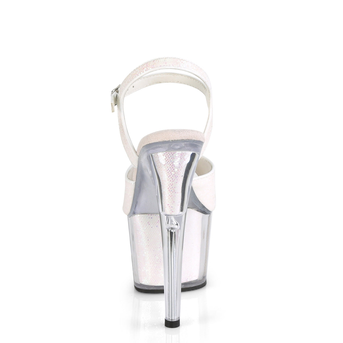 Pleaser Sandales pour femmes ADORE-710g inserts de paillettes opales / opales