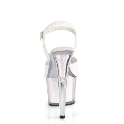 Pleaser Sandales pour femmes ADORE-710g inserts de paillettes opales / opales