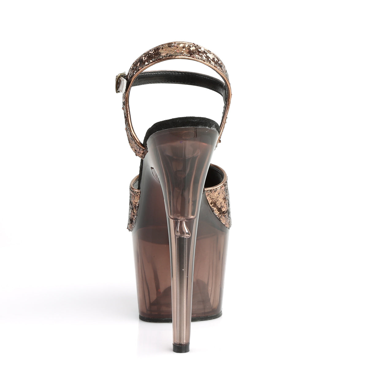 Pleaser Sandales pour femmes ADORE-710GT bronze scintillants / bronze teintés