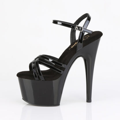 Pleaser Women's Platform Shoes ADORE-717 Blk Pat/Blk
