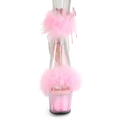 Pleaser Sandales pour femmes ADORE-724f CLR-B. Fourrure rose / b. Fourrure rose