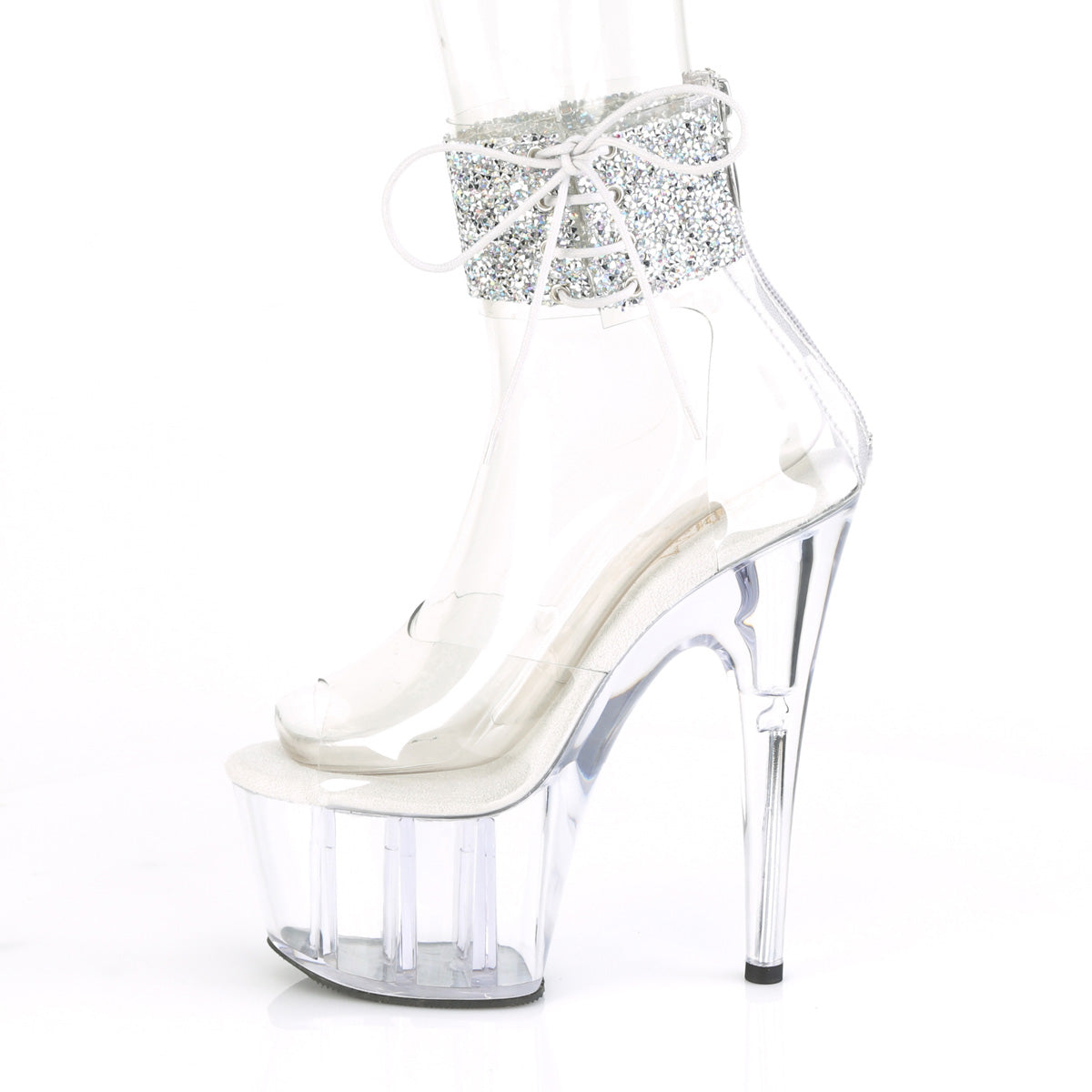 Pleaser Sandales pour femmes ADORE-724rs-02 CLR-SLV RS / CLR