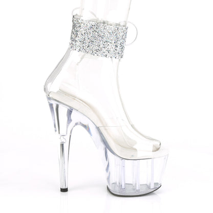 Pleaser Sandales pour femmes ADORE-724rs-02 CLR-SLV RS / CLR
