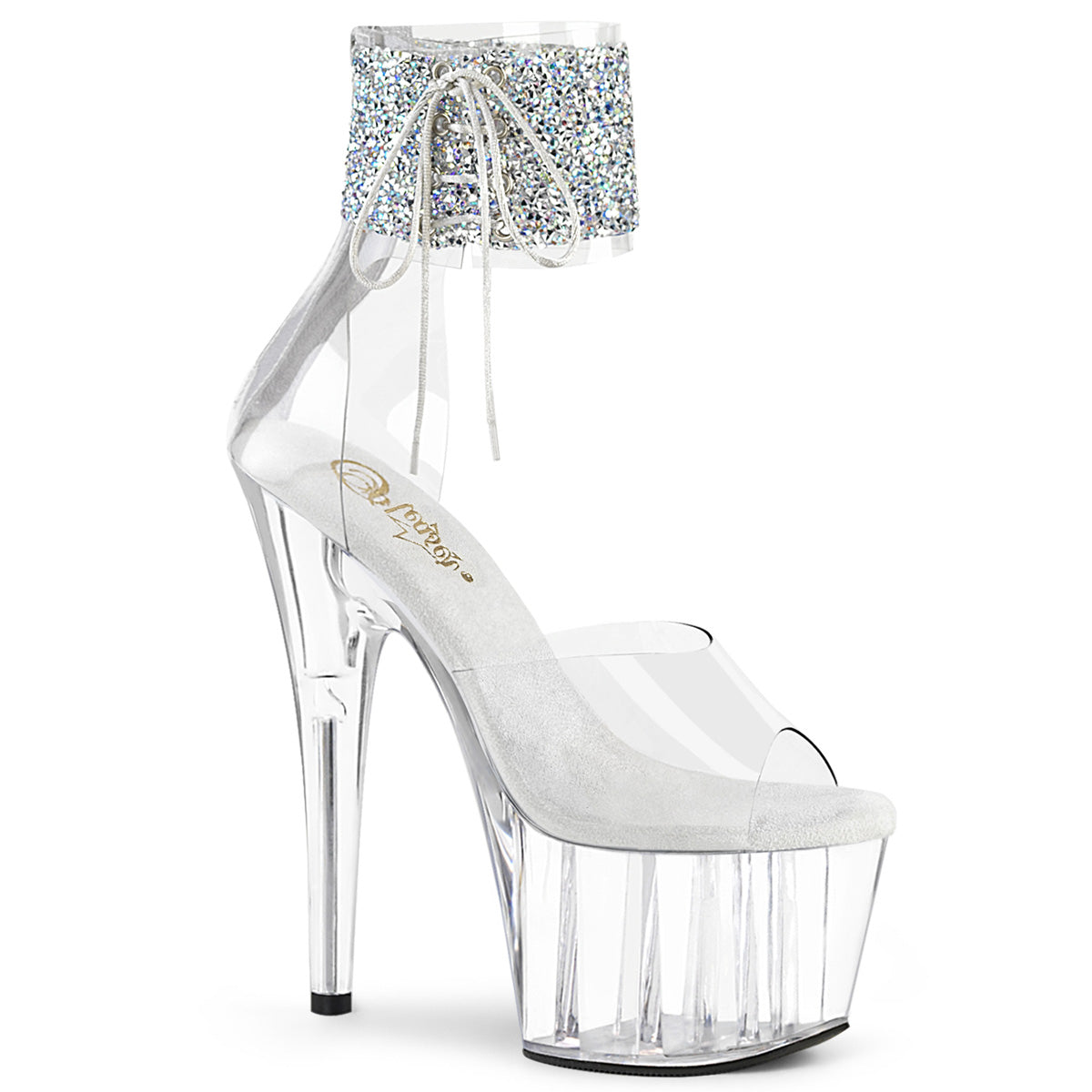 Pleaser Sandales pour femmes ADORE-724rs-02 CLR-SLV RS / CLR