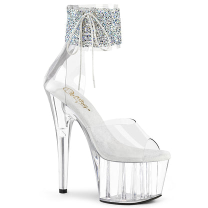 Pleaser Sandales pour femmes ADORE-724rs-02 CLR-SLV RS / CLR
