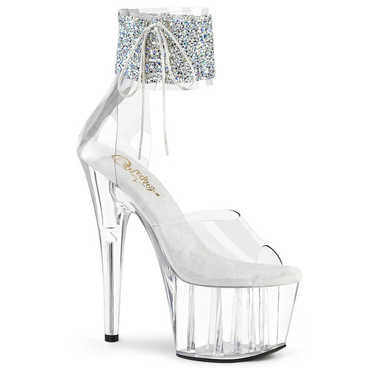 Pleaser Sandales pour femmes ADORE-724rs-02 CLR-SLV RS / CLR
