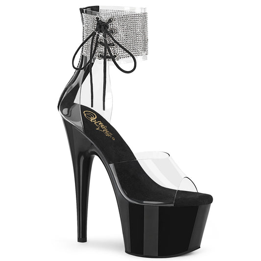 Pleaser Sandales pour femmes ADORE-724RS CLR / BLK