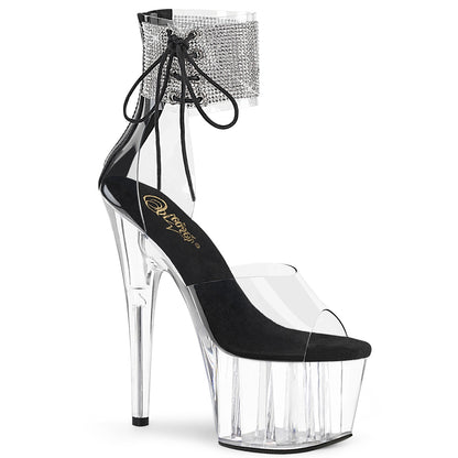 Pleaser Sandales pour femmes ADORE-724RS CLR-BLK / CLR