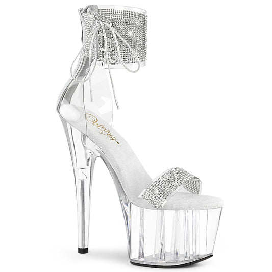 Pleaser Sandales pour femmes ADORE-727RS CLR-SLV / CLR