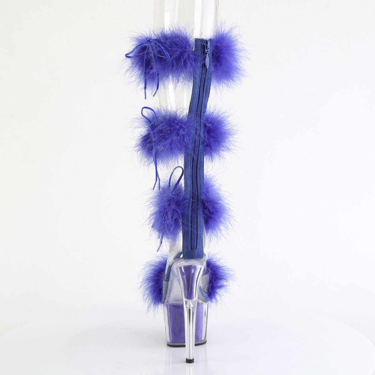 Pleaser   ADORE-728f Clr-Royal Blue Fur / M