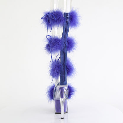 Pleaser   ADORE-728f Clr-Royal Blue Fur / M
