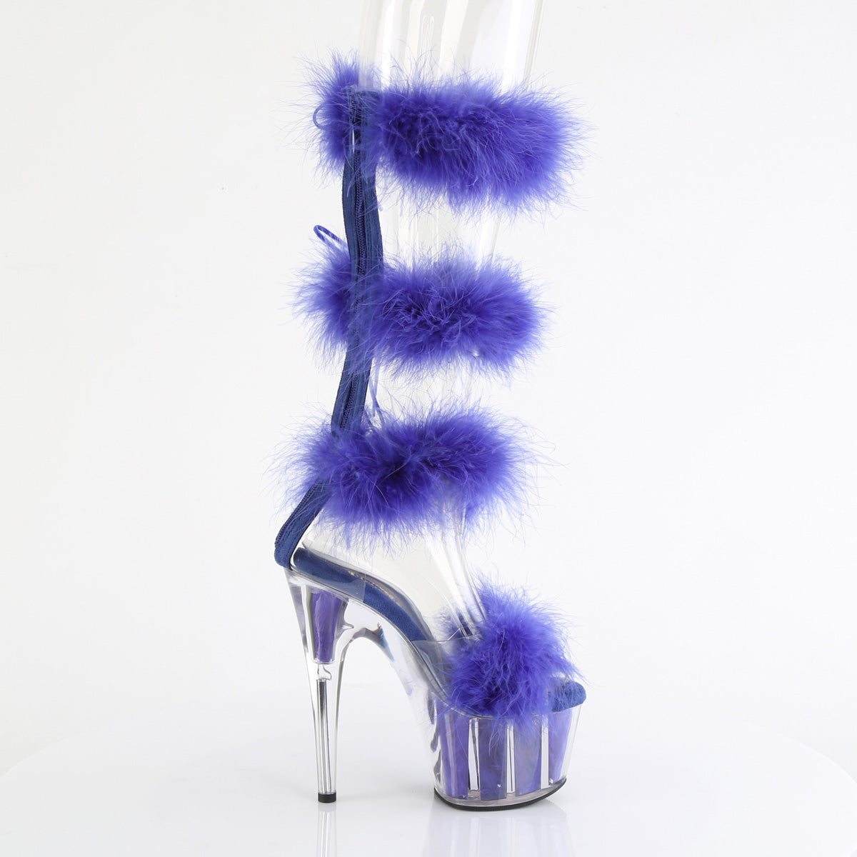 Pleaser   ADORE-728f Clr-Royal Blue Fur / M
