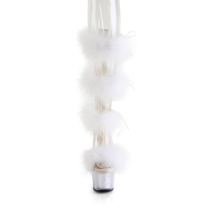 Pleaser   ADORE-728f clr-wht fur / m